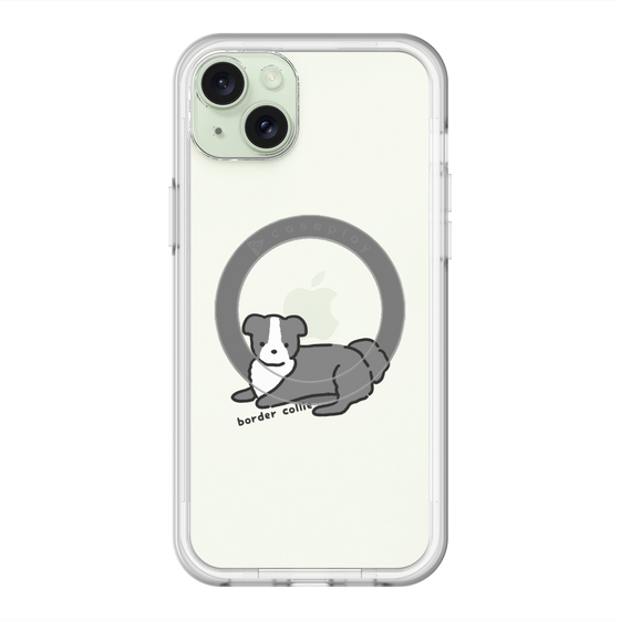 スリムプロテクションプレミアムケース with MagSafe［ オリジナル - CASEPLAYイヌ - border collie ］