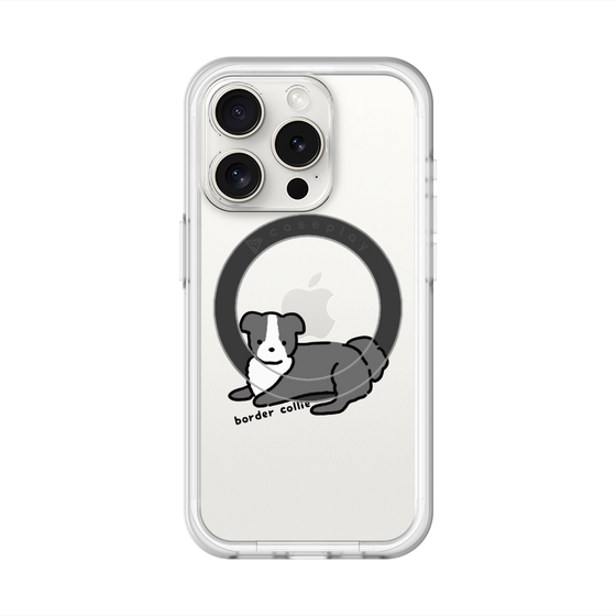 スリムプロテクションプレミアムケース with MagSafe［ オリジナル - CASEPLAYイヌ - border collie ］