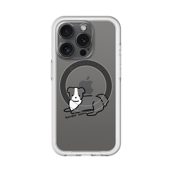 スリムプロテクションプレミアムケース with MagSafe［ オリジナル - CASEPLAYイヌ - border collie ］