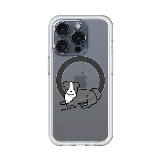 スリムプロテクションプレミアムケース with MagSafe［ オリジナル - CASEPLAYイヌ - border collie ］