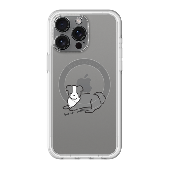 スリムプロテクションプレミアムケース with MagSafe［ オリジナル - CASEPLAYイヌ - border collie ］