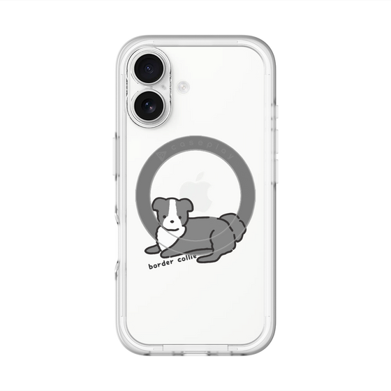 スリムプロテクションプレミアムケース with MagSafe［ オリジナル - CASEPLAYイヌ - border collie ］