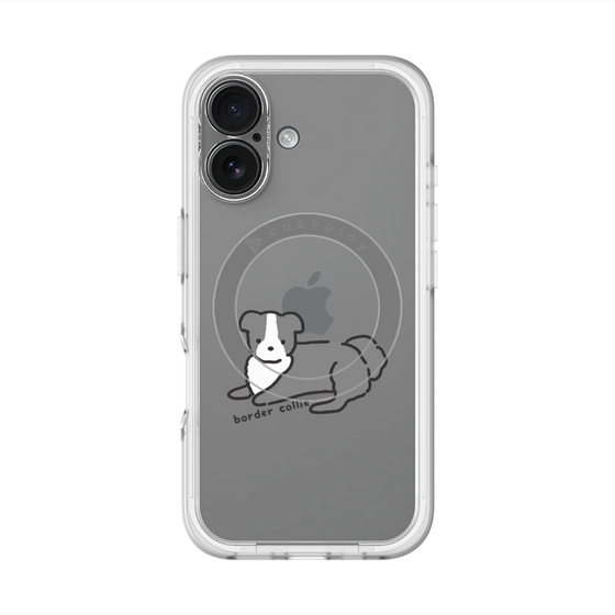 スリムプロテクションプレミアムケース with MagSafe［ オリジナル - CASEPLAYイヌ - border collie ］