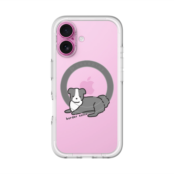 スリムプロテクションプレミアムケース with MagSafe［ オリジナル - CASEPLAYイヌ - border collie ］