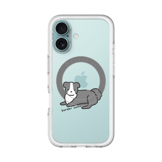 スリムプロテクションプレミアムケース with MagSafe［ オリジナル - CASEPLAYイヌ - border collie ］