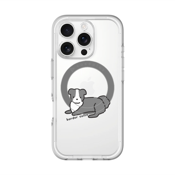スリムプロテクションプレミアムケース with MagSafe［ オリジナル - CASEPLAYイヌ - border collie ］