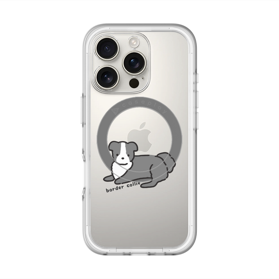 スリムプロテクションプレミアムケース with MagSafe［ オリジナル - CASEPLAYイヌ - border collie ］