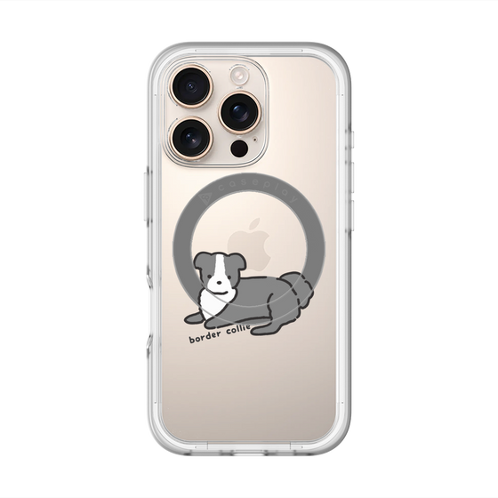 スリムプロテクションプレミアムケース with MagSafe［ オリジナル - CASEPLAYイヌ - border collie ］