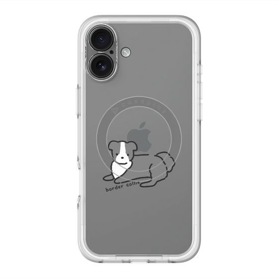 スリムプロテクションプレミアムケース with MagSafe［ オリジナル - CASEPLAYイヌ - border collie ］