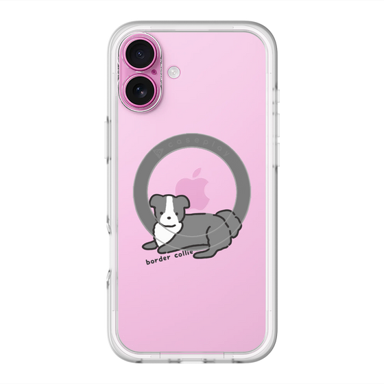 スリムプロテクションプレミアムケース with MagSafe［ オリジナル - CASEPLAYイヌ - border collie ］