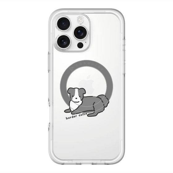 スリムプロテクションプレミアムケース with MagSafe［ オリジナル - CASEPLAYイヌ - border collie ］