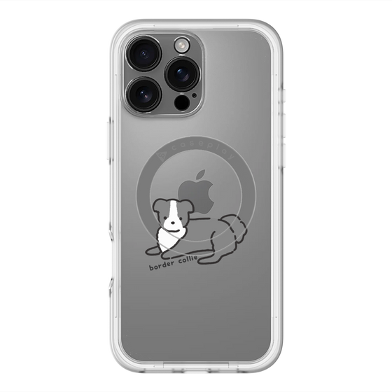 スリムプロテクションプレミアムケース with MagSafe［ オリジナル - CASEPLAYイヌ - border collie ］