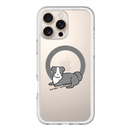 スリムプロテクションプレミアムケース with MagSafe［ オリジナル - CASEPLAYイヌ - border collie ］