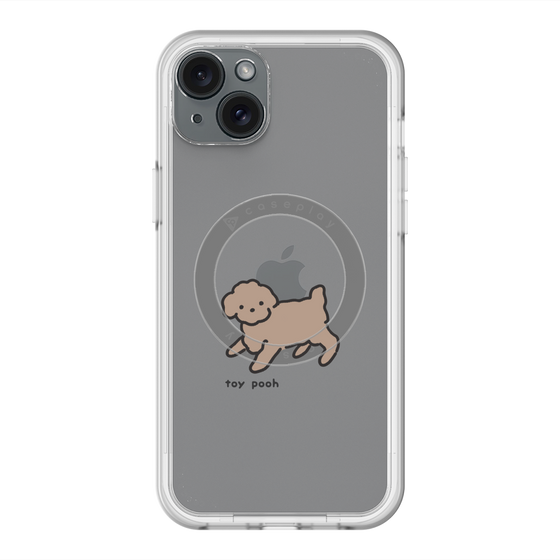 スリムプロテクションプレミアムケース with MagSafe［ オリジナル - CASEPLAYイヌ - toy pooh ］