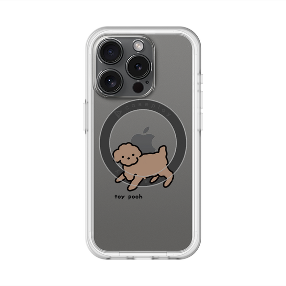 スリムプロテクションプレミアムケース with MagSafe［ オリジナル - CASEPLAYイヌ - toy pooh ］