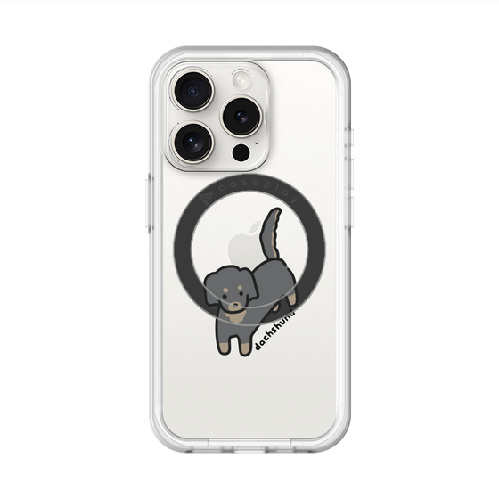 スリムプロテクションプレミアムケース with MagSafe［ オリジナル - CASEPLAYイヌ - dachsund ］