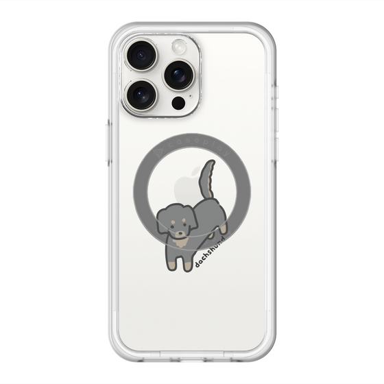スリムプロテクションプレミアムケース with MagSafe［ オリジナル - CASEPLAYイヌ - dachsund ］