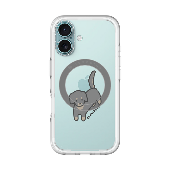 スリムプロテクションプレミアムケース with MagSafe［ オリジナル - CASEPLAYイヌ - dachsund ］