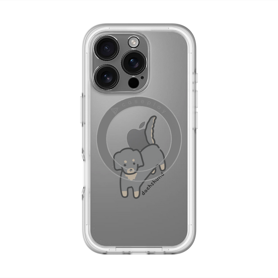 スリムプロテクションプレミアムケース with MagSafe［ オリジナル - CASEPLAYイヌ - dachsund ］