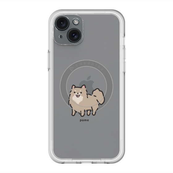 スリムプロテクションプレミアムケース with MagSafe［ オリジナル - CASEPLAYイヌ - pome ］