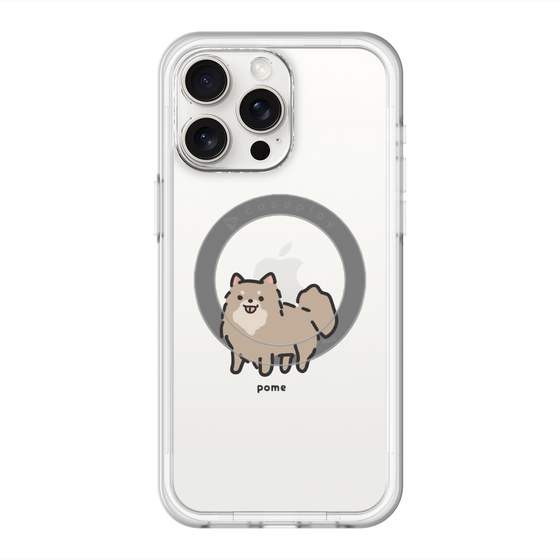 スリムプロテクションプレミアムケース with MagSafe［ オリジナル - CASEPLAYイヌ - pome ］