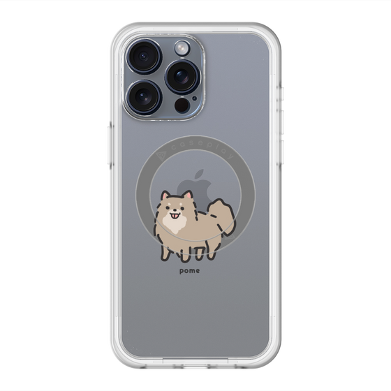 スリムプロテクションプレミアムケース with MagSafe［ オリジナル - CASEPLAYイヌ - pome ］