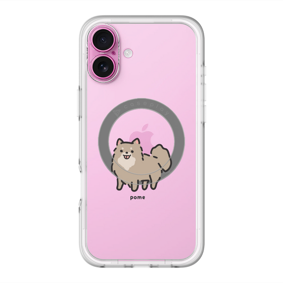 スリムプロテクションプレミアムケース with MagSafe［ オリジナル - CASEPLAYイヌ - pome ］
