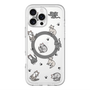 スリムプロテクションプレミアムケース with MagSafe［ オリジナル - CASEPLAYネコ総柄 - color ］