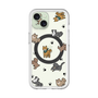 スリムプロテクションプレミアムケース with MagSafe［ オリジナル - CASEPLAYイヌ総柄 - color ］