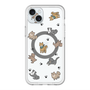 スリムプロテクションプレミアムケース with MagSafe［ オリジナル - CASEPLAYイヌ総柄 - color ］