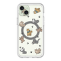 スリムプロテクションプレミアムケース with MagSafe［ オリジナル - CASEPLAYイヌ総柄 - color ］