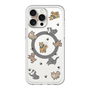 スリムプロテクションプレミアムケース with MagSafe［ オリジナル - CASEPLAYイヌ総柄 - color ］