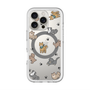 スリムプロテクションプレミアムケース with MagSafe［ オリジナル - CASEPLAYイヌ総柄 - color ］