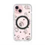 スリムプロテクションプレミアムケース with MagSafe［ オリジナル - CASEPLAYネコ総柄 - black ］