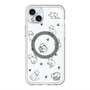 スリムプロテクションプレミアムケース with MagSafe［ オリジナル - CASEPLAYネコ総柄 - black ］