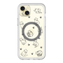 スリムプロテクションプレミアムケース with MagSafe［ オリジナル - CASEPLAYネコ総柄 - black ］