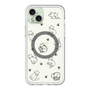 スリムプロテクションプレミアムケース with MagSafe［ オリジナル - CASEPLAYネコ総柄 - black ］