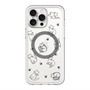 スリムプロテクションプレミアムケース with MagSafe［ オリジナル - CASEPLAYネコ総柄 - black ］