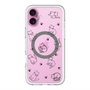 スリムプロテクションプレミアムケース with MagSafe［ オリジナル - CASEPLAYネコ総柄 - black ］