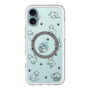 スリムプロテクションプレミアムケース with MagSafe［ オリジナル - CASEPLAYネコ総柄 - black ］