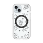 スリムプロテクションプレミアムケース with MagSafe［ オリジナル - CASEPLAYイヌ総柄 - black ］