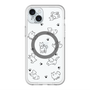 スリムプロテクションプレミアムケース with MagSafe［ オリジナル - CASEPLAYイヌ総柄 - black ］