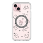 スリムプロテクションプレミアムケース with MagSafe［ オリジナル - CASEPLAYイヌ総柄 - black ］