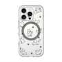 スリムプロテクションプレミアムケース with MagSafe［ オリジナル - CASEPLAYイヌ総柄 - black ］