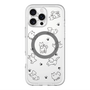 スリムプロテクションプレミアムケース with MagSafe［ オリジナル - CASEPLAYイヌ総柄 - black ］