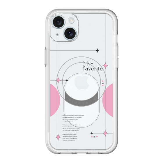 スリムプロテクションプレミアムケース with MagSafe［ オリジナル - チェキケース - ピンク ］