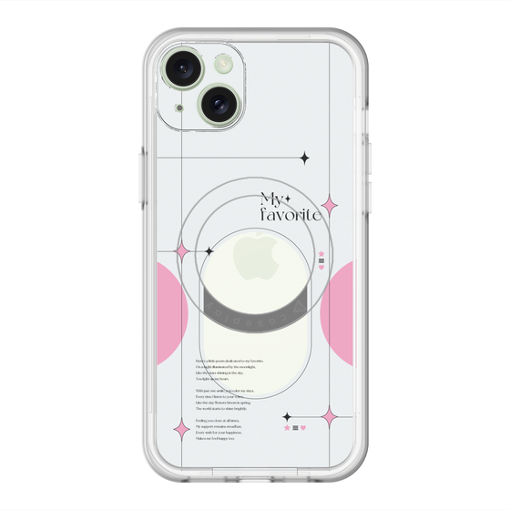 スリムプロテクションプレミアムケース with MagSafe［ オリジナル - チェキケース - ピンク ］