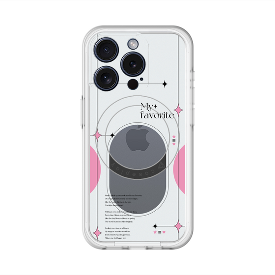 スリムプロテクションプレミアムケース with MagSafe［ オリジナル - チェキケース - ピンク ］