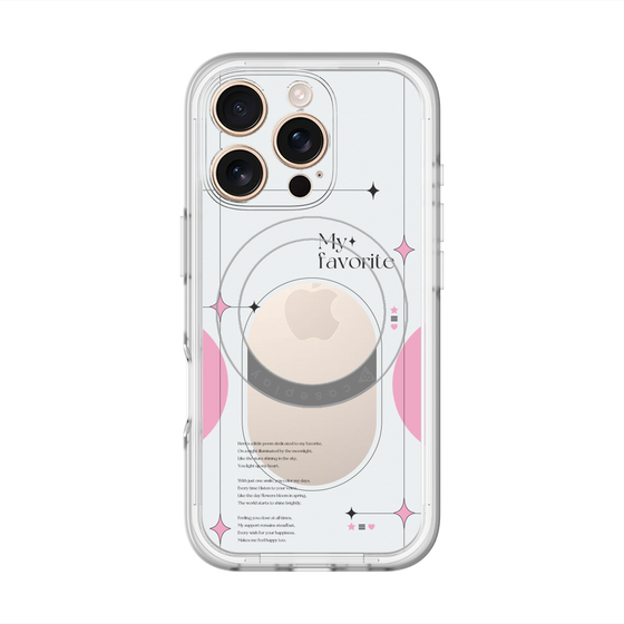 スリムプロテクションプレミアムケース with MagSafe［ オリジナル - チェキケース - ピンク ］