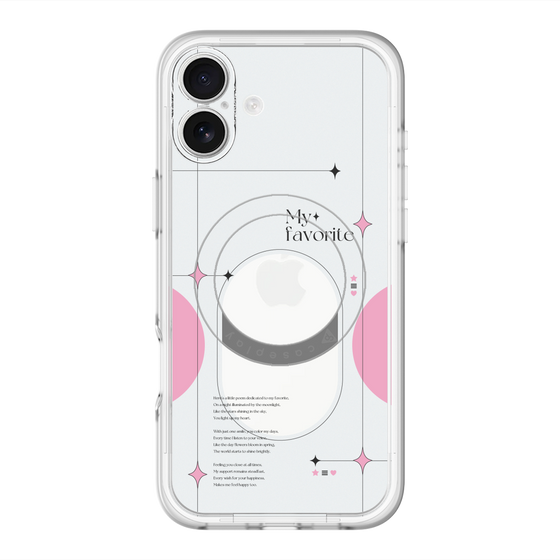 スリムプロテクションプレミアムケース with MagSafe［ オリジナル - チェキケース - ピンク ］